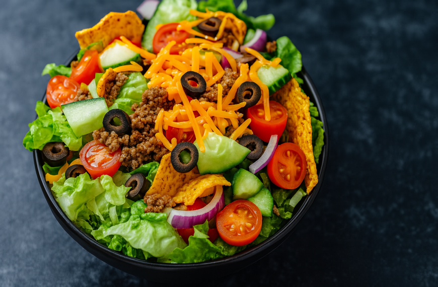 Recette de Salade Taco aux Fritos : Un Classique Croquant et Audacieux pour Toutes les Occasions