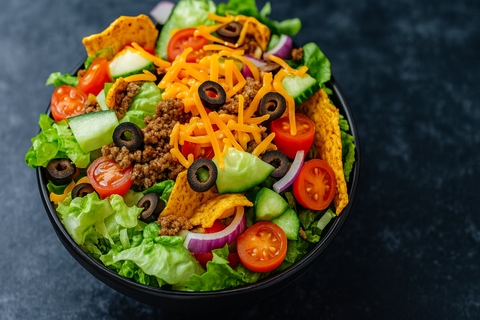 Recette de Salade Taco aux Fritos : Un Classique Croquant et Audacieux pour Toutes les Occasions