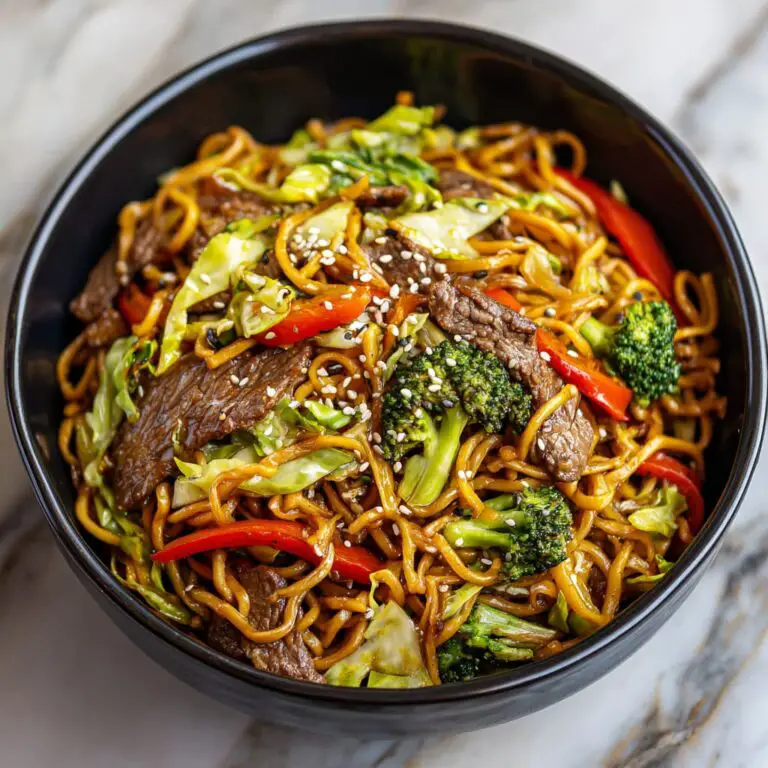 Lo Mein Maison au Bœuf et Brocoli