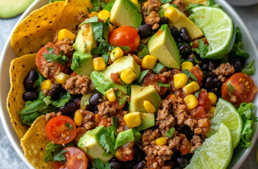 Salade Taco Végétalienne – Audacieuse, Fraîche et 100% Végétale
