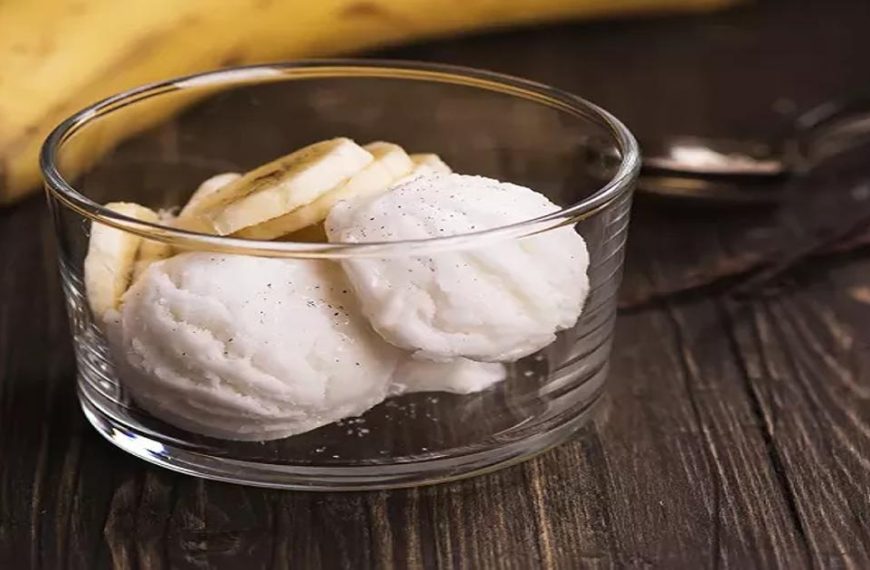 Glace à la banane sans sorbetière