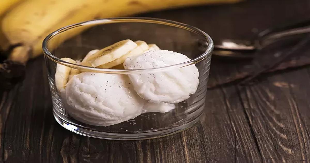 Glace à la banane sans sorbetière
