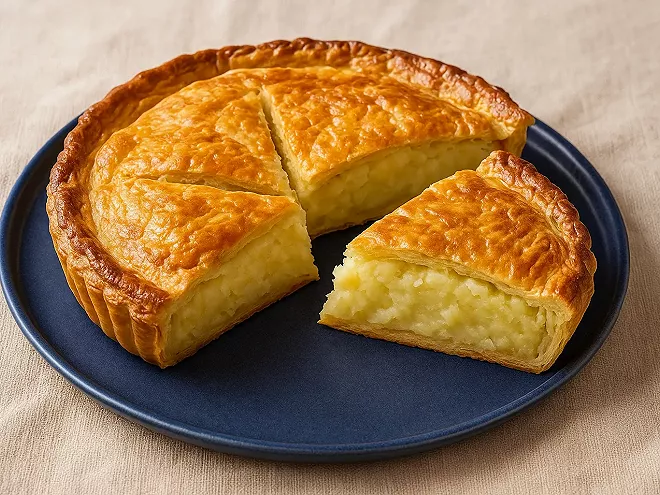 Tourte rustique aux pommes de terre et fromage