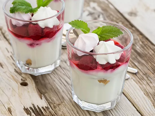 Dessert express à la framboise et au citron